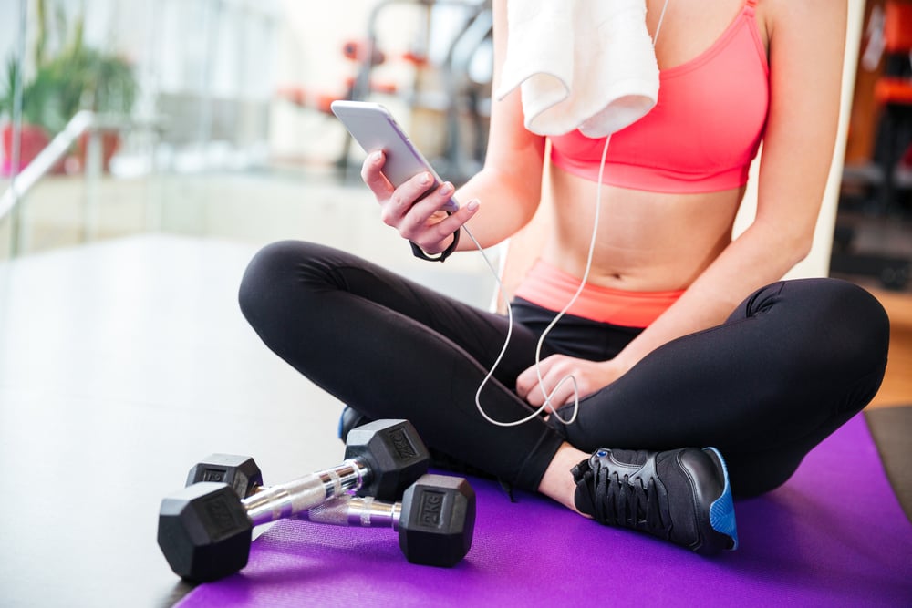Social media strategy for fitness business for athlete using mobile phone with seo agency